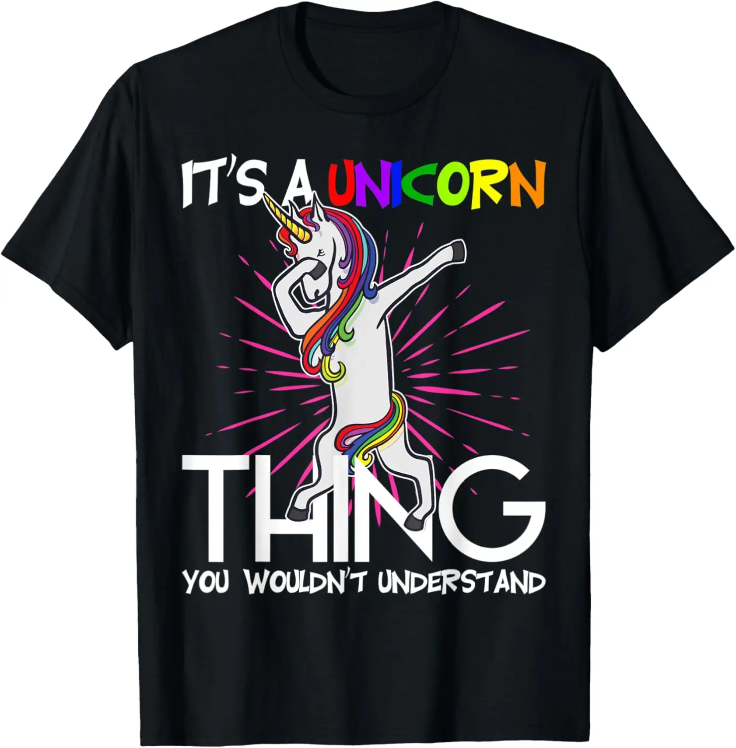 Dabbing Unicorn It's A Unicorn Thing Graphic Tee Breathable Casual Short Sleeve T-Shirt For Men
Dabbing Unicorn It's A Unicorn Thing Graphic Tee Breathable Casual Short Sleeve T-Shirt For Men