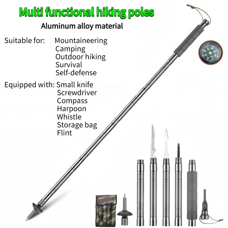 Telescopic Rod Walking Gear Folding Adjustable Extendable Hiking Cane Climbing Crutch Stick Retractable Trekking Pole Equipment
Telescopic Rod Walking Gear Folding Adjustable Extendable Hiking Cane Climbing Crutch Stick Retractable Trekking Pole Equipment