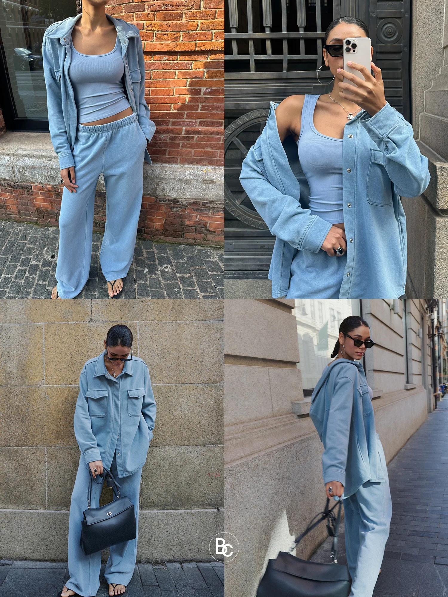 Повседневный комплект Betchow: джинсовая рубашка оверсайз, широкие брюки, жилет, модный ансамбль с длинными рукавами на пуговицах для города
Повседневный комплект Betchow: джинсовая рубашка оверсайз, широкие брюки, жилет, модный ансамбль с длинными рукавами на пуговицах для города