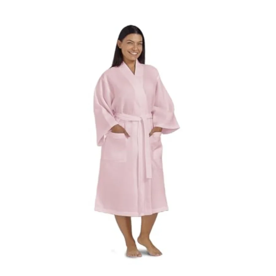 Waffle Robe for Women by BOCA TERRY Soft Cotton Spa Robes for Summer Lightweight Knit Waffle Bathrobe Kimo Bathrobes
Waffle Robe for Women by BOCA TERRY Soft Cotton Spa Robes for Summer Lightweight Knit Waffle Bathrobe Kimo Bathrobes