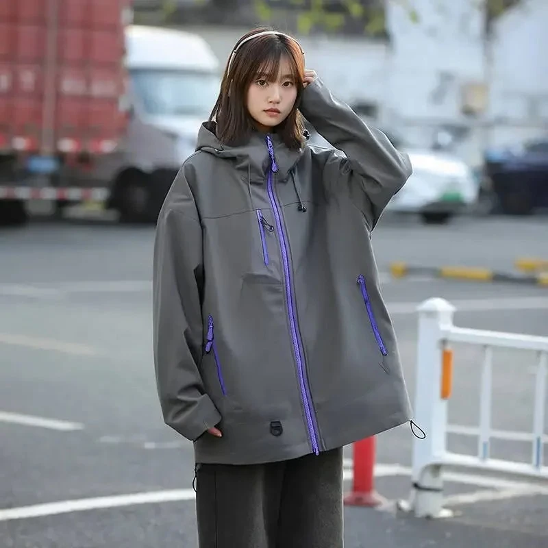 Уличная водонепроницаемая походная куртка с цветными блоками, женская свободная ветровка, пальто, ветрозащитные куртки для рыбалки, кемпинга, мужская и женская одежда
Уличная водонепроницаемая походная куртка с цветными блоками, женская свободная ветровка, пальто, ветрозащитные куртки для рыбалки, кемпинга, мужская и женская одежда
