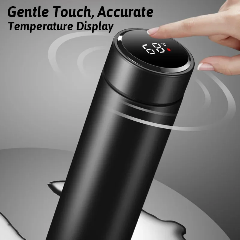 Smart Temperature Display Vacuum Insulated Stainless Steel Thermos Cup SUS304 24H Hot Cold Retention Leak Proof Touch Screen
Smart Temperature Display Vacuum Insulated Stainless Steel Thermos Cup SUS304 24H Hot Cold Retention Leak Proof Touch Screen