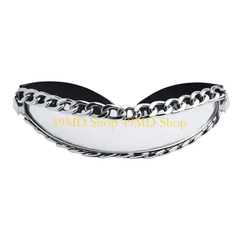 49MD Punk Theme Chain Sunglasses With Chain Decoration and Wide Temple Cosplay Sunglasses for Winter Activities
49MD Punk Theme Chain Sunglasses With Chain Decoration and Wide Temple Cosplay Sunglasses for Winter Activities