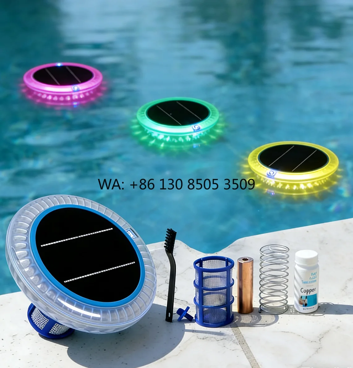 2026 Upgraded Solar Pool Ionizer Purifier Dynamic Water Wave LED Light for Swimming Pool
2026 Upgraded Solar Pool Ionizer Purifier Dynamic Water Wave LED Light for Swimming Pool