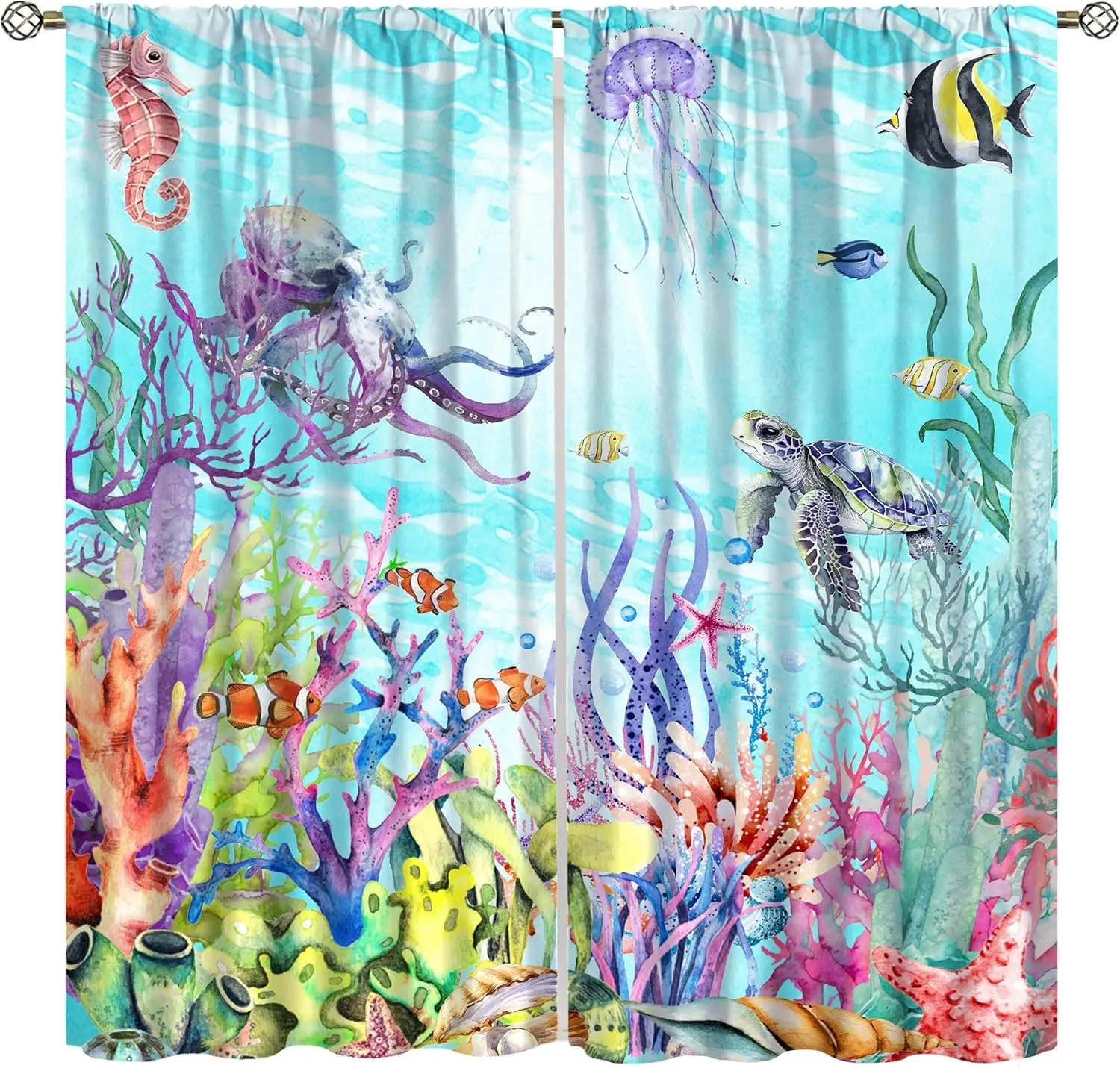 Ocean Animal Curtains for Kids,Cartoon Blue Nautical Lighthouse Sailboat Whale Ocean Anchor Window Drapes for Boys Girls Nursery
Ocean Animal Curtains for Kids,Cartoon Blue Nautical Lighthouse Sailboat Whale Ocean Anchor Window Drapes for Boys Girls Nursery