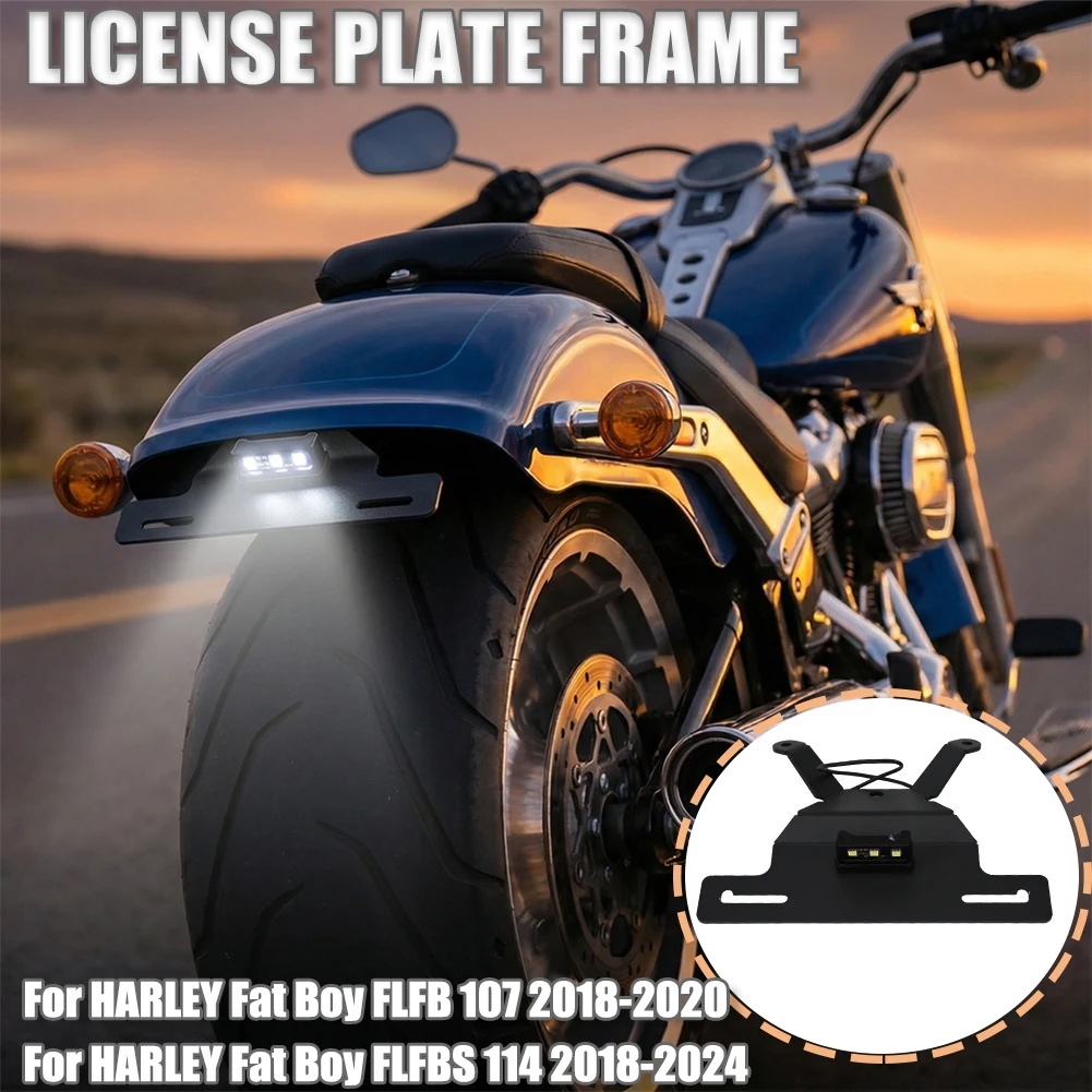 For Harley Fat Boy FLFB 114 107 2018-2024 License Plate Holder LED Light Motorcycle Tail Tidy Fender Eliminator Rear Bracket
For Harley Fat Boy FLFB 114 107 2018-2024 License Plate Holder LED Light Motorcycle Tail Tidy Fender Eliminator Rear Bracket
