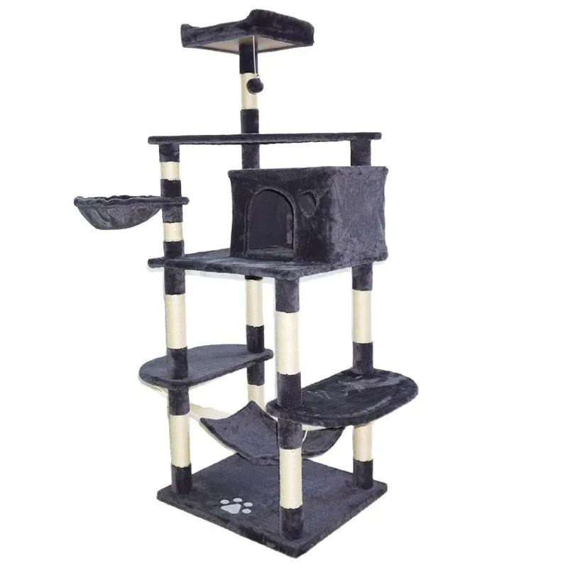 High Quality Cat Tree Design Cat Tower Indoor Cats Multi-Level Condo and Scratching Posts for Kittens
High Quality Cat Tree Design Cat Tower Indoor Cats Multi-Level Condo and Scratching Posts for Kittens