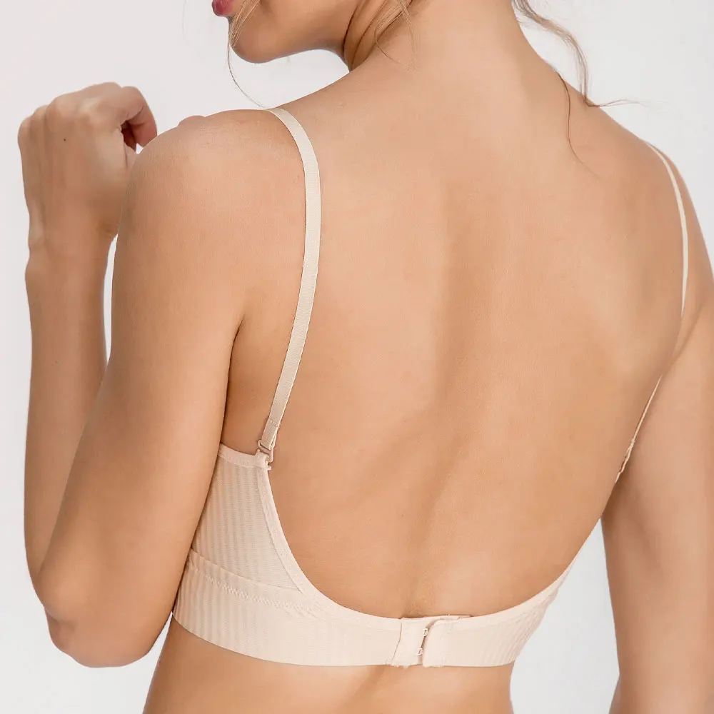 Women Backless Bra Invisible Bralette Seamless Push Up Lingerie Wireless Thin Cup Hollow Lace Sexy Underwear Low Back Brassiere
Women Backless Bra Invisible Bralette Seamless Push Up Lingerie Wireless Thin Cup Hollow Lace Sexy Underwear Low Back Brassiere
