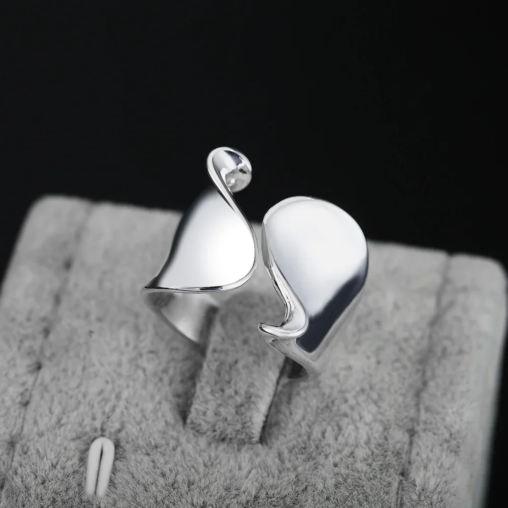 Charm 925 Sterling Silver Rings For Women elegant Simple adjustable Fashion Wedding Engagement Party Gifts Jewelry
Charm 925 Sterling Silver Rings For Women elegant Simple adjustable Fashion Wedding Engagement Party Gifts Jewelry