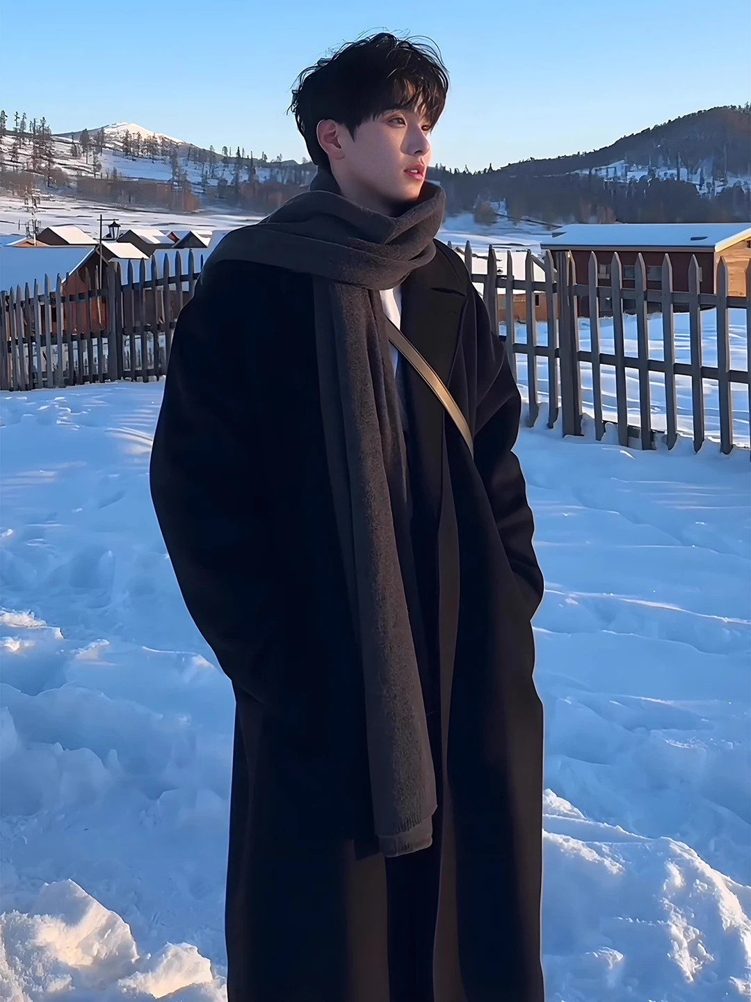 Thiened Cotton Mid-Length Bla Woolen Coat for Men Winter Warm Faionable Briti Sle Jaet Youth Casual Wear
Thiened Cotton Mid-Length Bla Woolen Coat for Men Winter Warm Faionable Briti Sle Jaet Youth Casual Wear