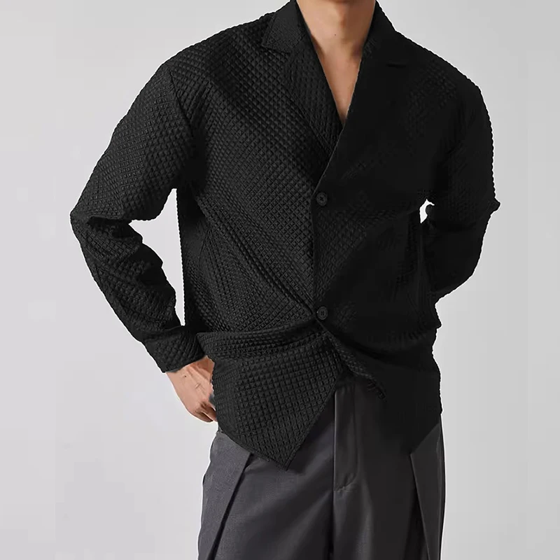 INCERUN Men Shirt Solid Plaid Lapel Long Sleeve Casual Men Clothing Elegant Streetwear 2026 Fashion Korean Style Tops Male Shirt
INCERUN Men Shirt Solid Plaid Lapel Long Sleeve Casual Men Clothing Elegant Streetwear 2026 Fashion Korean Style Tops Male Shirt