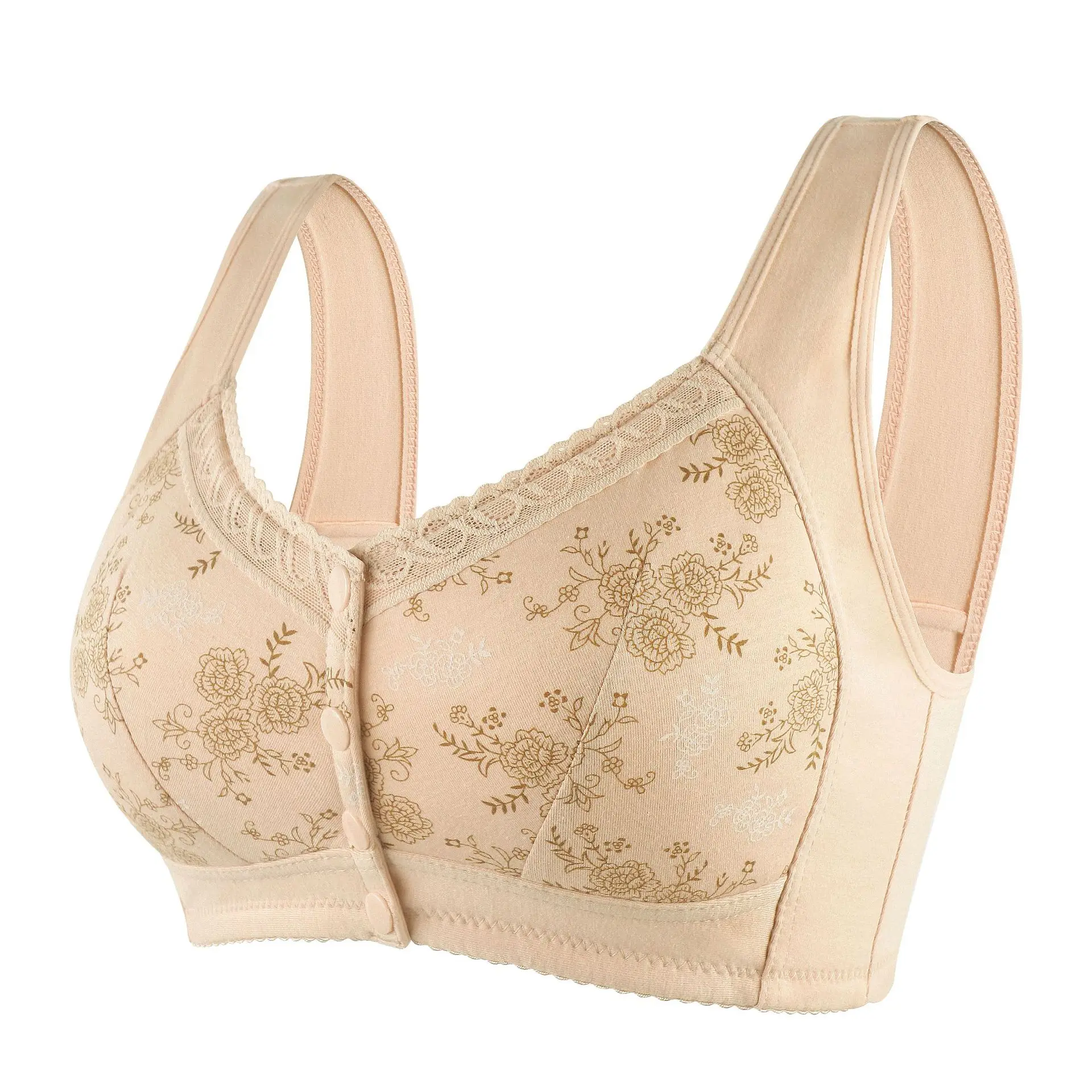 Female Front Button Polyester Underwear Women Non-steel Ring Wide Straps Tank Top Underwear Mother Large Size Four Seasons Bras
Female Front Button Polyester Underwear Women Non-steel Ring Wide Straps Tank Top Underwear Mother Large Size Four Seasons Bras
