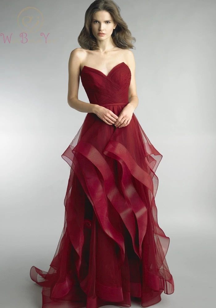 Ruffles Prom Dresses Sweetheart Neckline Princess Evening Gown with a Beautifully Ruched Bodice Ruffle Skirt Formal Party Dress
Ruffles Prom Dresses Sweetheart Neckline Princess Evening Gown with a Beautifully Ruched Bodice Ruffle Skirt Formal Party Dress