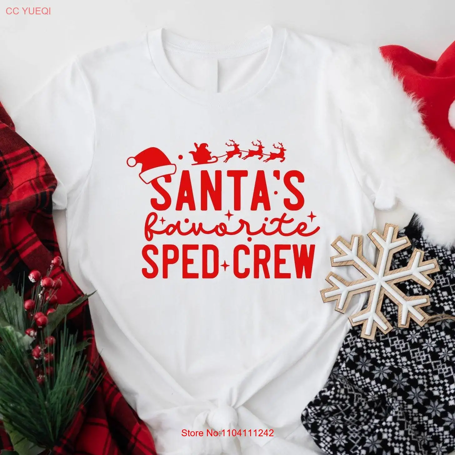 Santa's Favorite Sped Crew T shirt Teacher Christmas Season Special Education Winter Needs Group Xmas
Santa's Favorite Sped Crew T shirt Teacher Christmas Season Special Education Winter Needs Group Xmas