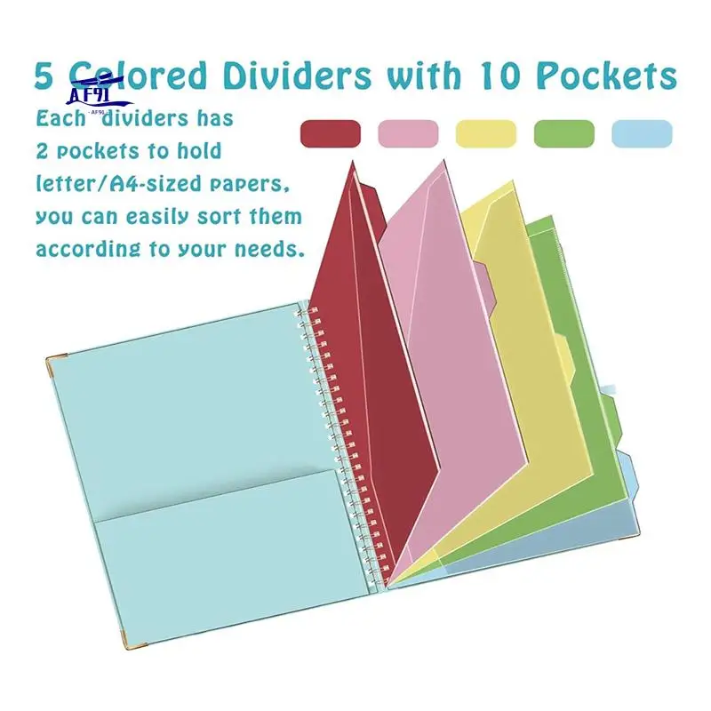 AF91-Clipboard Folio,5 Dividers With 10 Pockets, Elastic Pen Holder And Folder Labels, Spiral Nurse Clipboard Art Board
AF91-Clipboard Folio,5 Dividers With 10 Pockets, Elastic Pen Holder And Folder Labels, Spiral Nurse Clipboard Art Board