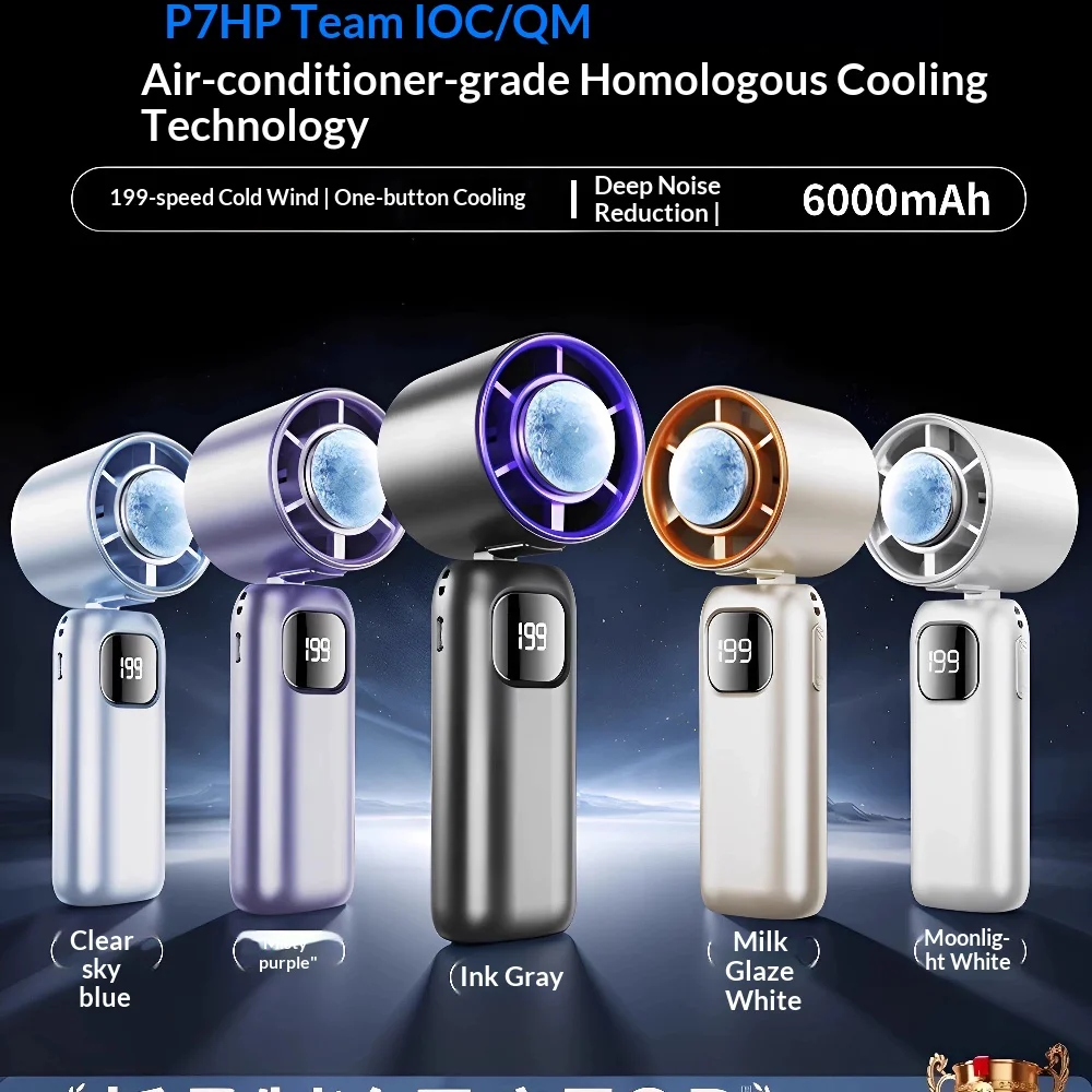 Generic 2026 New Handheld Cooling Fan 199 Gears Cold Wind Mini Usb Rechargeable 6000Mah Long Battery Life Quiet Portable Outdoor
Generic 2026 New Handheld Cooling Fan 199 Gears Cold Wind Mini Usb Rechargeable 6000Mah Long Battery Life Quiet Portable Outdoor