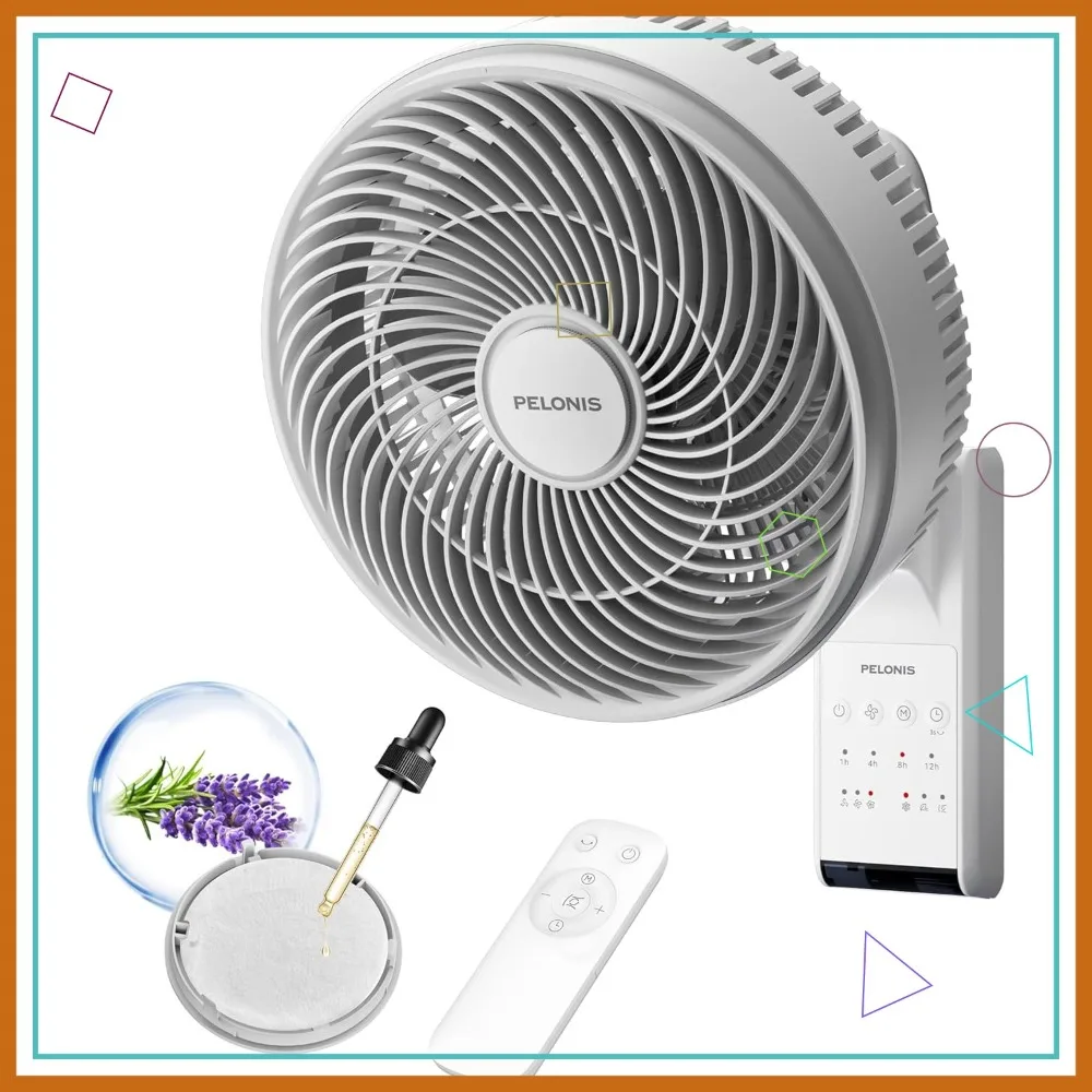 14" Wall Mount Fan with Remote, 26ft Airflow, 3 Speeds & Modes, Auto Tilt, 36dB Quiet for Home Garage Gym
14" Wall Mount Fan with Remote, 26ft Airflow, 3 Speeds & Modes, Auto Tilt, 36dB Quiet for Home Garage Gym