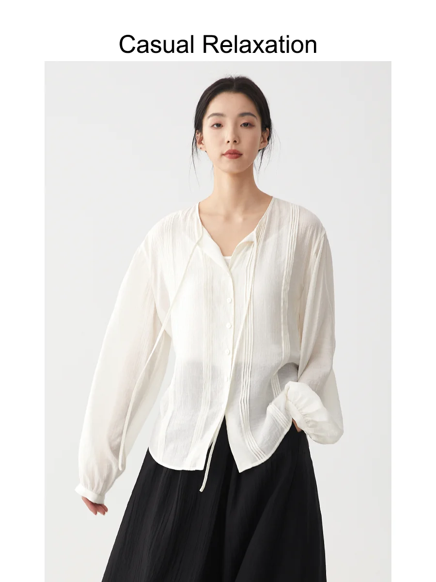 White Long Sve Women's irt Loose Fit with Sa Casual Summer New Sle Commute Faion Simple Design Breathable Comfortable
White Long Sve Women's irt Loose Fit with Sa Casual Summer New Sle Commute Faion Simple Design Breathable Comfortable