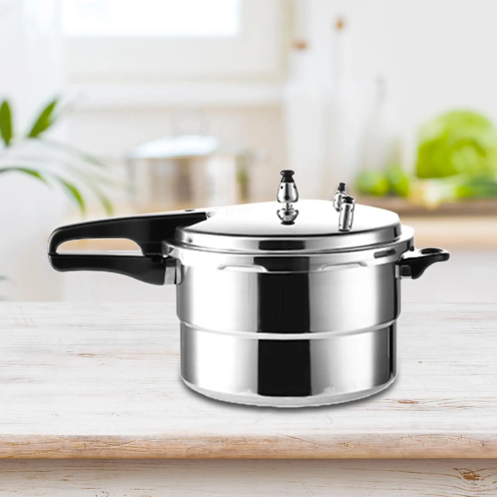 Stovetop Pressure Cooker 3L with Safety Valves Kitchen Cookware Fits Gas Induction Cooker for Meat Stews Beans Soup Stewing
Stovetop Pressure Cooker 3L with Safety Valves Kitchen Cookware Fits Gas Induction Cooker for Meat Stews Beans Soup Stewing
