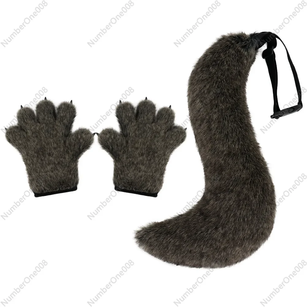Новые перчатки на Хэллоуин: плюшевые перчатки-когти волка с реалистичным хвостом, теплые перчатки-хвосты зверя, аксессуары для косплея, реквизит
Новые перчатки на Хэллоуин: плюшевые перчатки-когти волка с реалистичным хвостом, теплые перчатки-хвосты зверя, аксессуары для косплея, реквизит