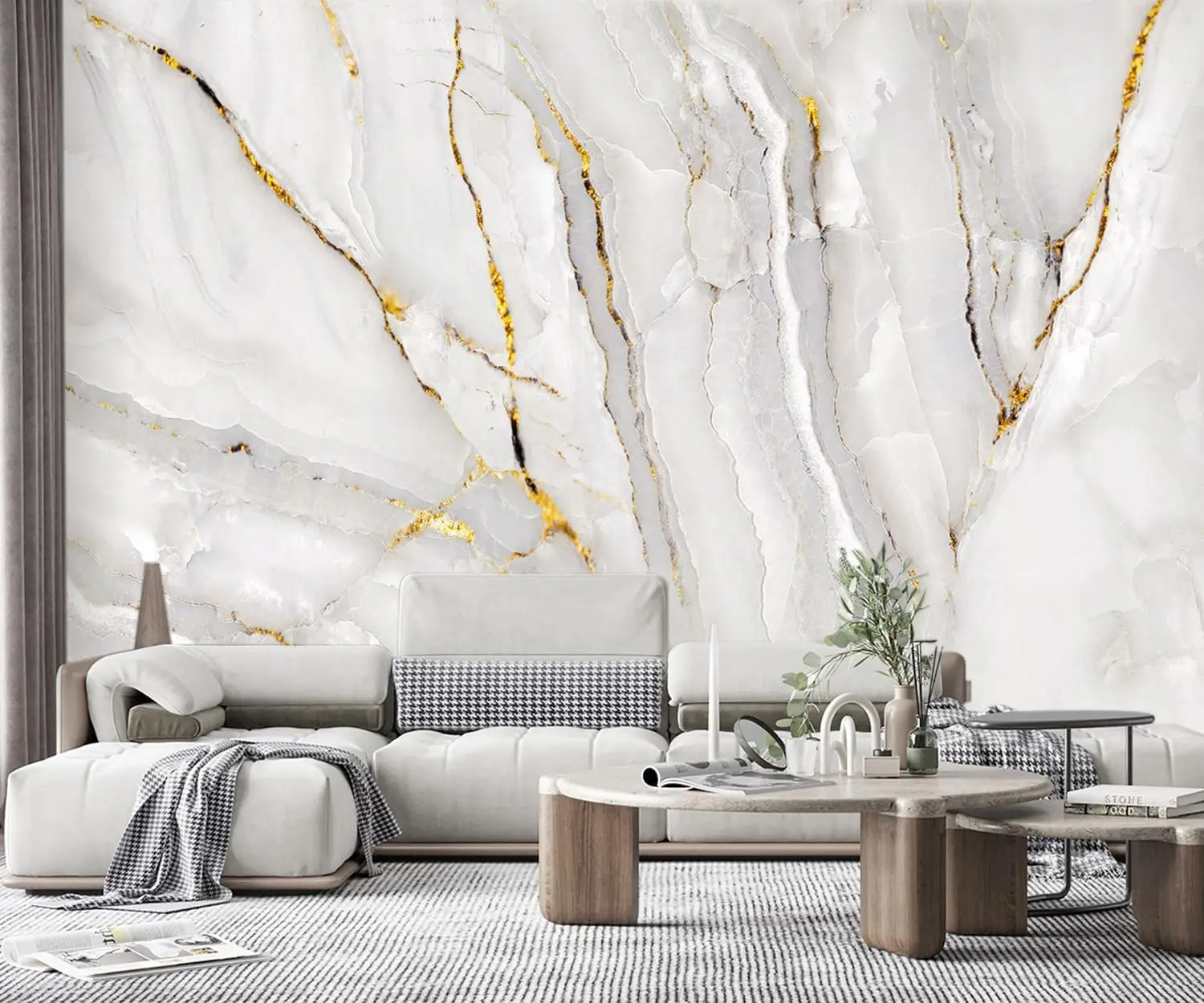 Fabric Wall Mural Gold Marble Abstract Texture for Living Room 100x65 Inches
Fabric Wall Mural Gold Marble Abstract Texture for Living Room 100x65 Inches