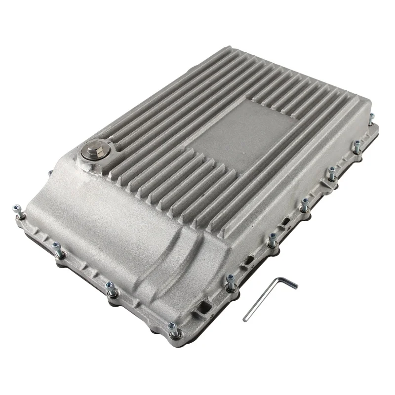Black/Silver Heavy Duty Black Cast Aluminum 10R80 Transmission Oil Pan For 2017-2026 Ford F-150 5.0L 3.5L 2.7L 3.3L 3.0L V6 V8
Black/Silver Heavy Duty Black Cast Aluminum 10R80 Transmission Oil Pan For 2017-2026 Ford F-150 5.0L 3.5L 2.7L 3.3L 3.0L V6 V8