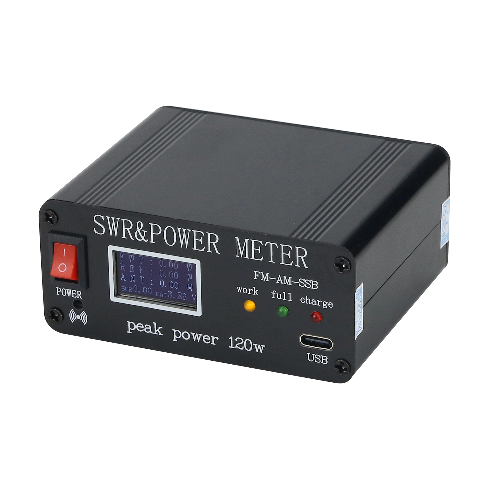 FM-AM-SSB 1.8MHz-50MHz SWR Power Watt Meter SWR & Power Meter Peak Power 120W PWR SWR Meter
FM-AM-SSB 1.8MHz-50MHz SWR Power Watt Meter SWR & Power Meter Peak Power 120W PWR SWR Meter