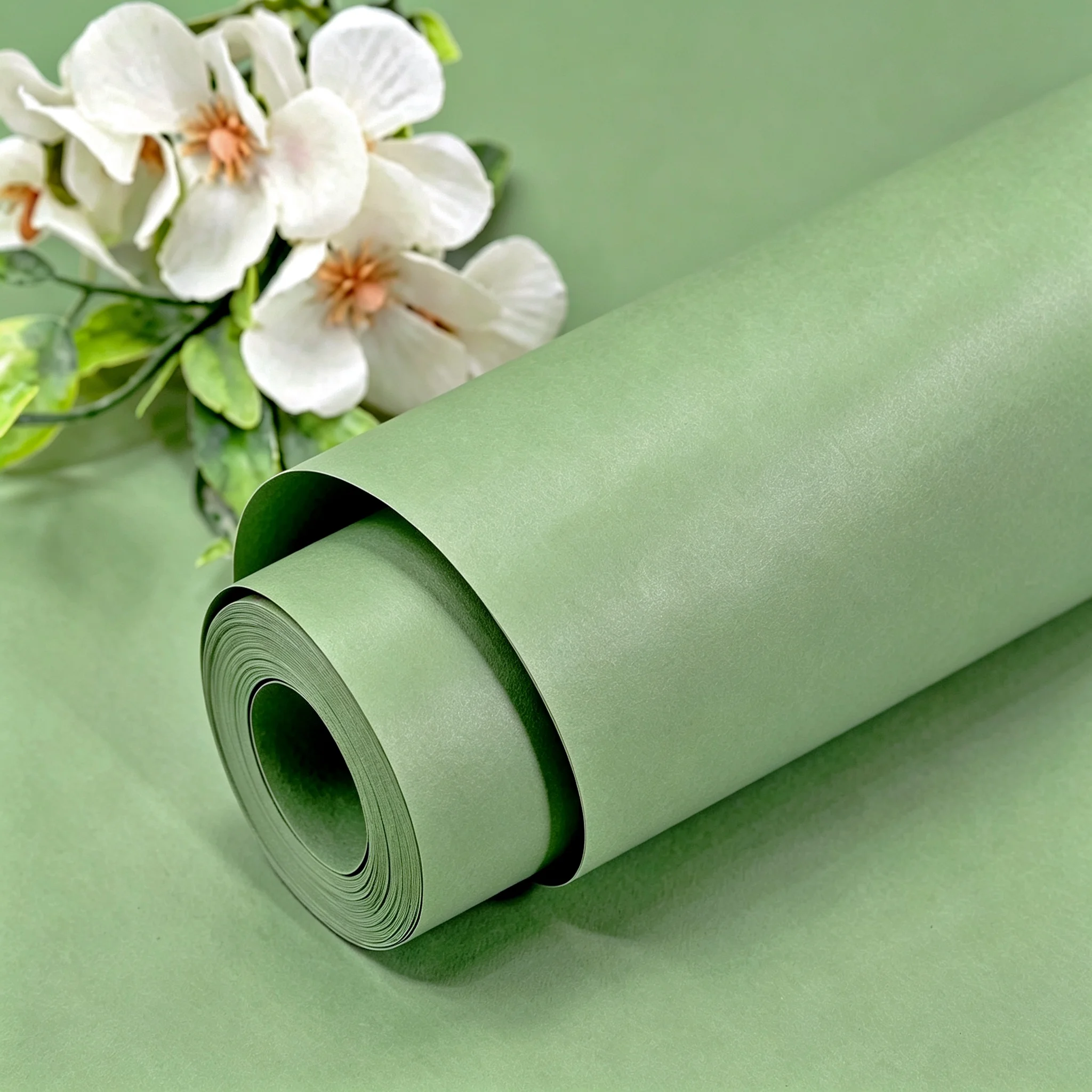 55cm Width Green Matte Vinyl Self-Adhesive Wallpaper Waterproof Wall Stickers for Living Room Furniture Home Decor Contact Paper
55cm Width Green Matte Vinyl Self-Adhesive Wallpaper Waterproof Wall Stickers for Living Room Furniture Home Decor Contact Paper