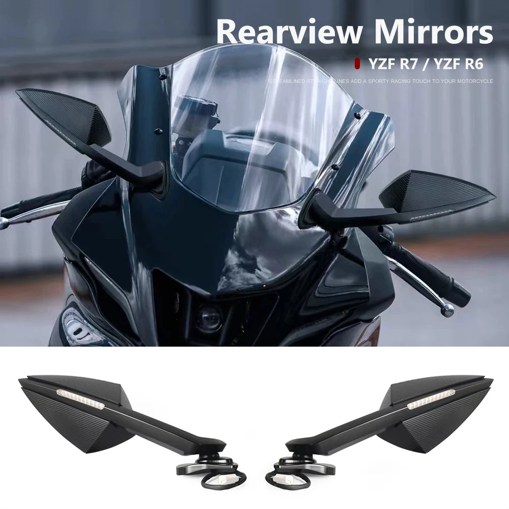 YZF-R6 светодиодный указатель поворота, боковые зеркала для мотоцикла, светодиодное зеркало заднего вида YZF R6 R7 YZFR6 YZF-R7 2021-2025
YZF-R6 светодиодный указатель поворота, боковые зеркала для мотоцикла, светодиодное зеркало заднего вида YZF R6 R7 YZFR6 YZF-R7 2021-2025