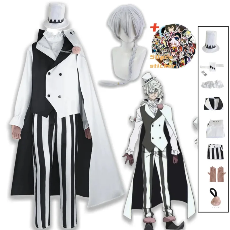 Костюм для косплея Bear's Den, аниме Bungo Stray Dogs, плащ, белый, черный, полный комплект, Николай Гоголь, Хэллоуин, Chr, новинка 2025 г.
Костюм для косплея Bear's Den, аниме Bungo Stray Dogs, плащ, белый, черный, полный комплект, Николай Гоголь, Хэллоуин, Chr, новинка 2025 г.