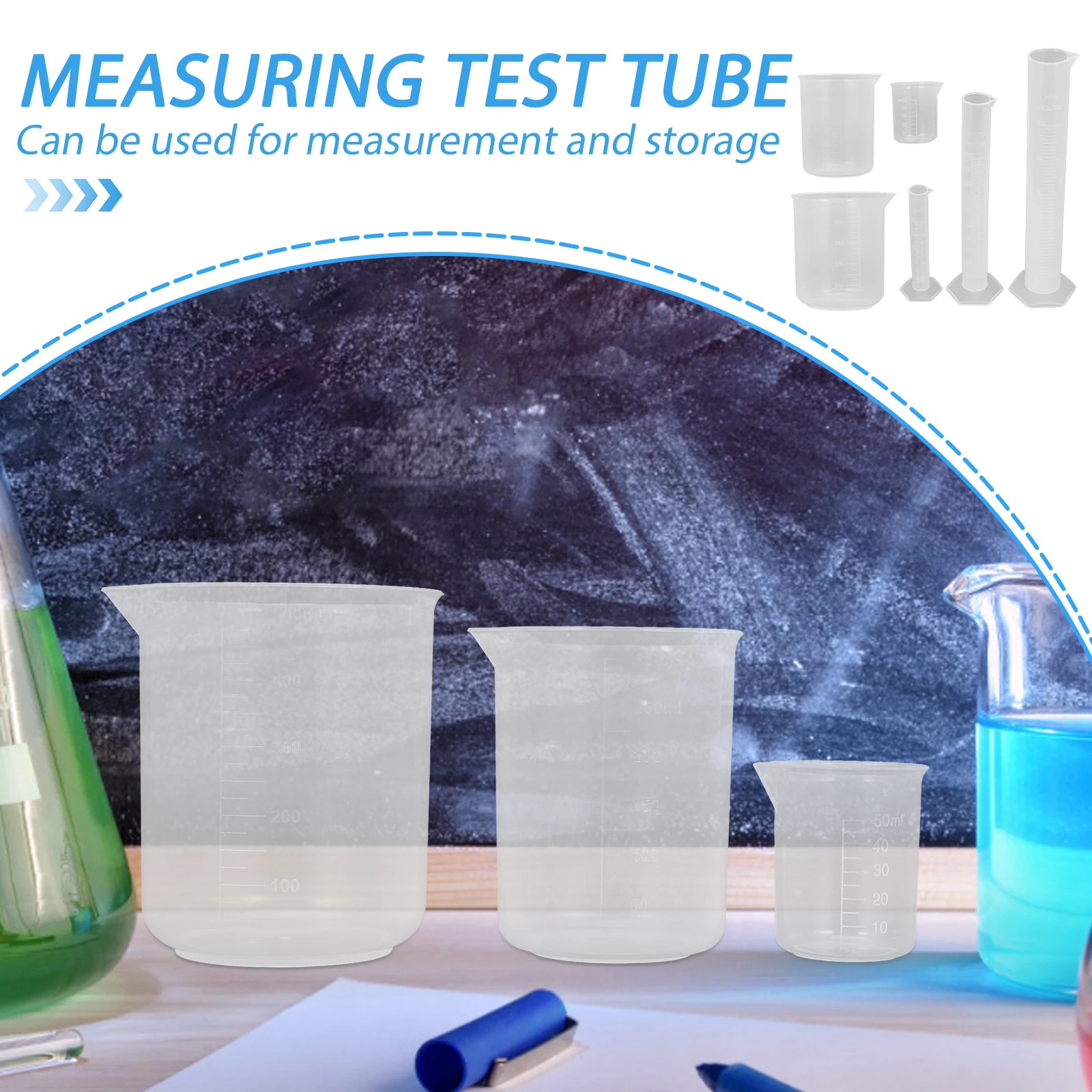 3PCS Measuring Cups Set Clear Graduated Beakers Silicone Cylinder Plastic Baking Household Lab Equipment
3PCS Measuring Cups Set Clear Graduated Beakers Silicone Cylinder Plastic Baking Household Lab Equipment
