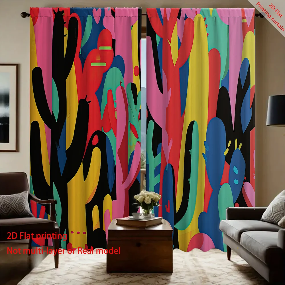 Cartoon cactus printed curtains, beautiful plant home decoration, bedroom, living room, dormitory, office sunshade curtains
Cartoon cactus printed curtains, beautiful plant home decoration, bedroom, living room, dormitory, office sunshade curtains