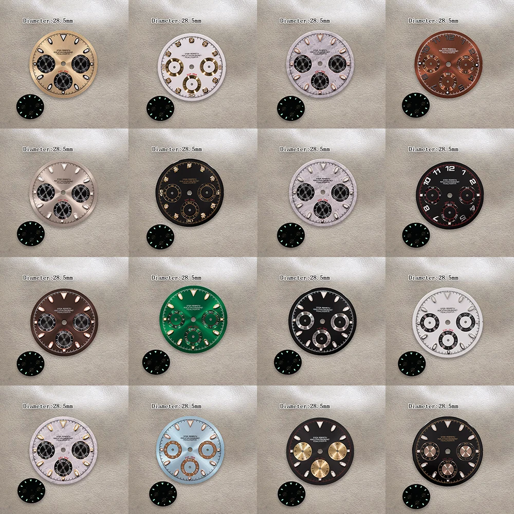 29.5mm S Logo Panda Meteorite Blue Dial Fit VK63 Movement Green Luminous High Quality Watch Modification Accessories
29.5mm S Logo Panda Meteorite Blue Dial Fit VK63 Movement Green Luminous High Quality Watch Modification Accessories