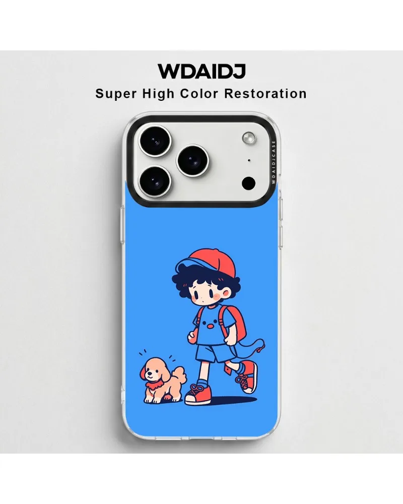 Cute Cartoon Boy With Puppy On Blue Base Phone Case For iPhone 13 14 15 16 17 Warm Childhood Companion Style
Cute Cartoon Boy With Puppy On Blue Base Phone Case For iPhone 13 14 15 16 17 Warm Childhood Companion Style