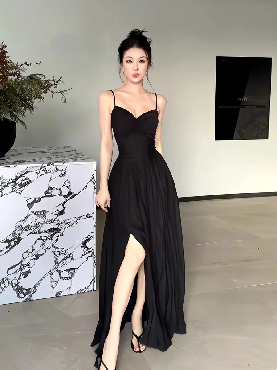 Black Slim Fit Strapless Dress Women's Spring Summer New Style Elegant Versatile Sleeveless Shoulder Bared Dress
Black Slim Fit Strapless Dress Women's Spring Summer New Style Elegant Versatile Sleeveless Shoulder Bared Dress