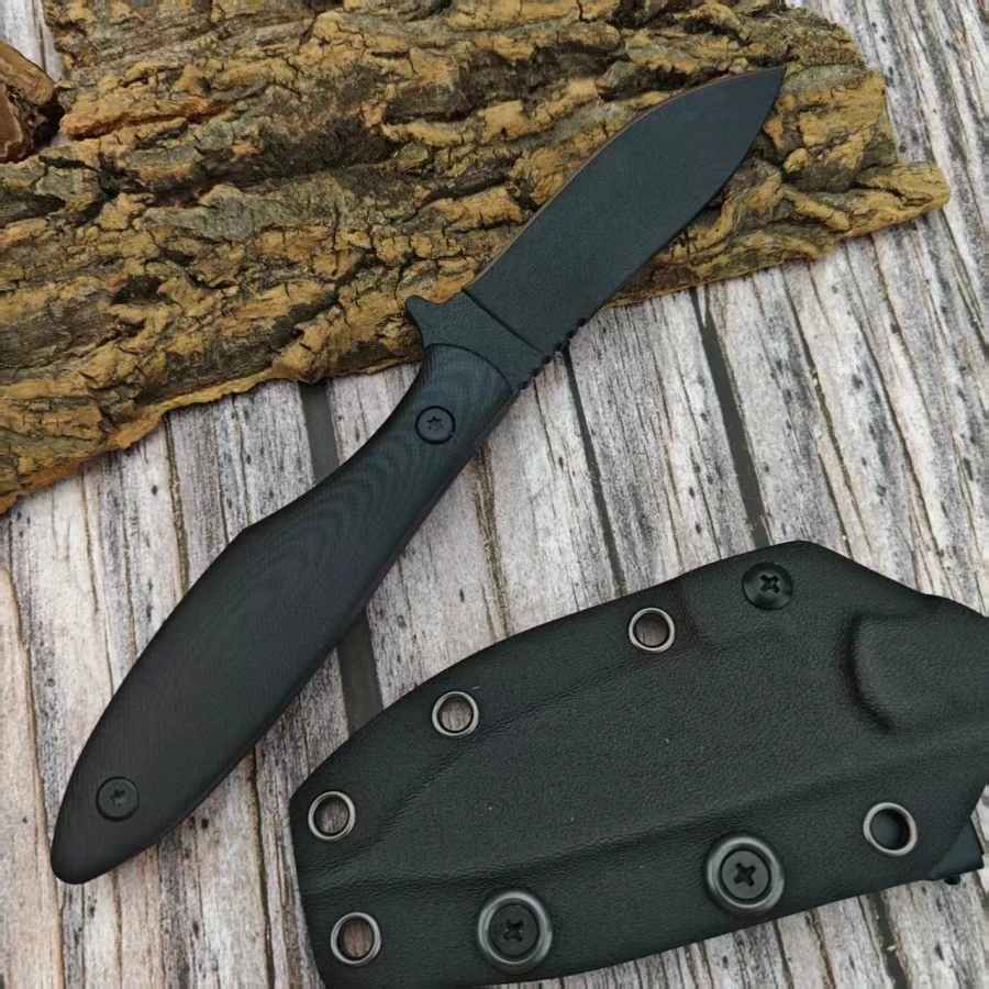 JACKSTONE-PVD-BLACK Outdoor Hunting Portable Utility Fixed Blade Knife Hight-quality Jungle Adventure Cutting Tool with K Sheath
JACKSTONE-PVD-BLACK Outdoor Hunting Portable Utility Fixed Blade Knife Hight-quality Jungle Adventure Cutting Tool with K Sheath