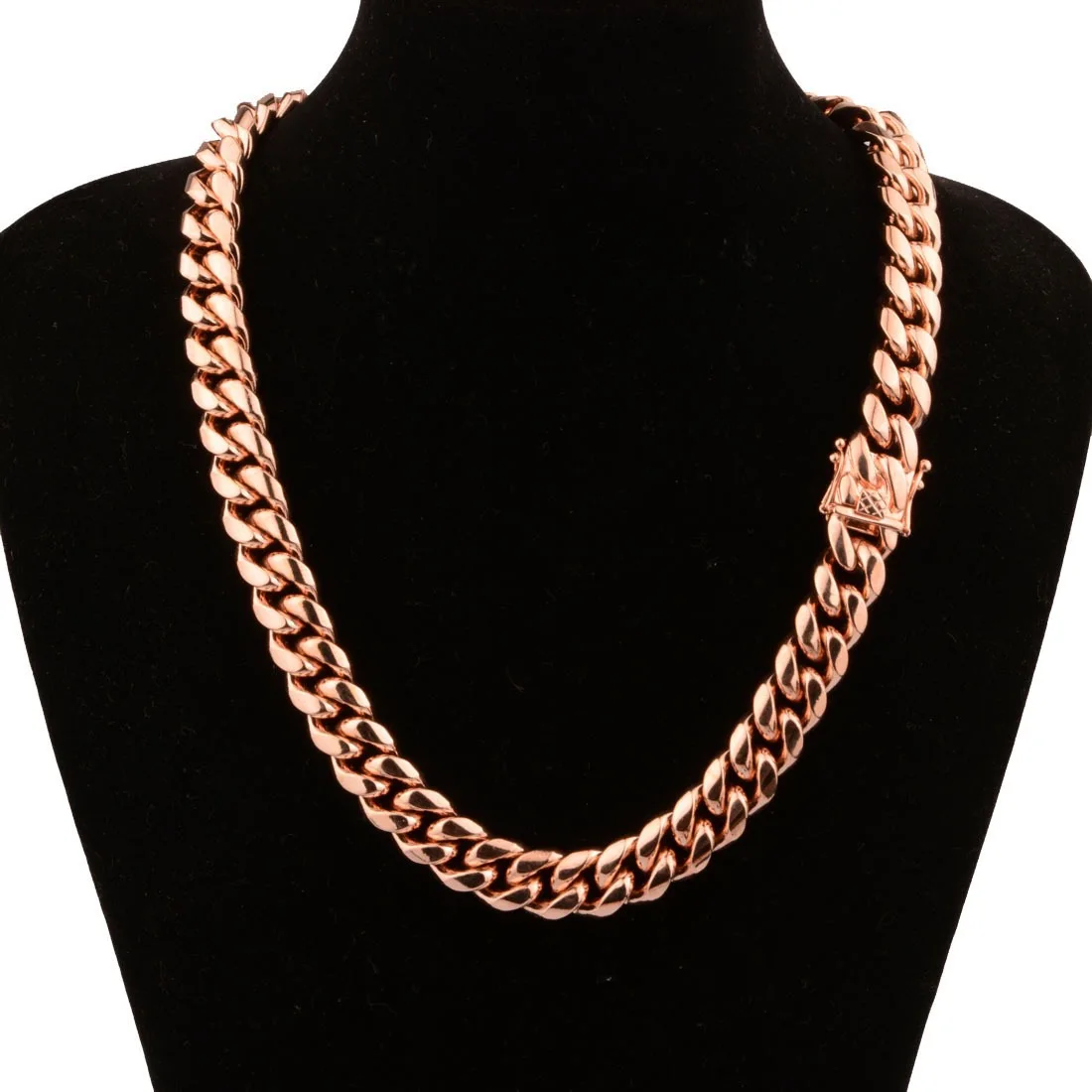 22mm Men's Cuban Link Chain – 14K Rose Gold Plated Stainless Steel Miami Necklace
22mm Men's Cuban Link Chain – 14K Rose Gold Plated Stainless Steel Miami Necklace