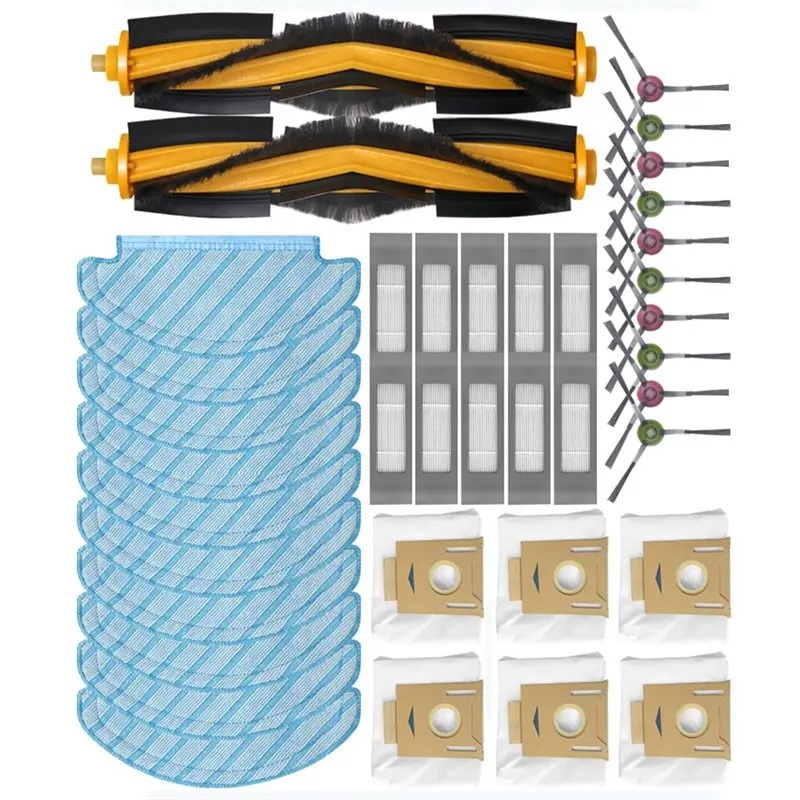 Universal Parts 38PCS For Ecovacs Deebot N8/T8/T5/N8 Pro/N10 Plus Robot Vacuum Main Brush Side Brush HEPA Filter Mop Dust Bag Sp
Universal Parts 38PCS For Ecovacs Deebot N8/T8/T5/N8 Pro/N10 Plus Robot Vacuum Main Brush Side Brush HEPA Filter Mop Dust Bag Sp