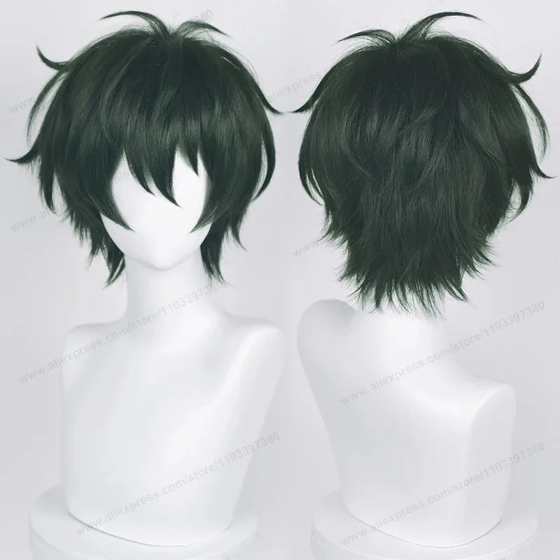 Anime Cosplay Wig 30cm Dark Green Kagehira Mika Heat Resistant Synthetic Hair Wigs + Wig Cap 2F5N
Anime Cosplay Wig 30cm Dark Green Kagehira Mika Heat Resistant Synthetic Hair Wigs + Wig Cap 2F5N