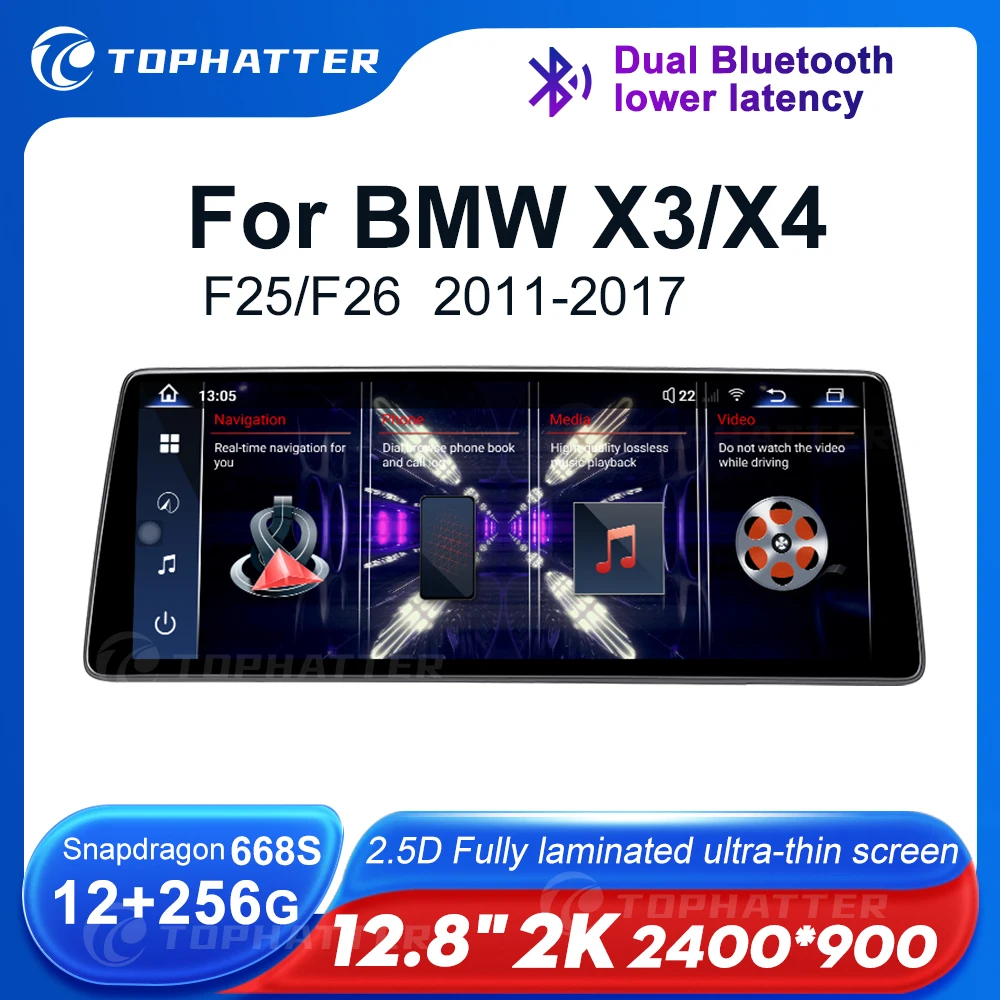 12.8 2K 2.5D 2400*900 Car Radio For BMW X3 F25 X4 F26 Screen CarPlay Android Auto Multimedia Player Navi Head Unit 360 3D audio
12.8 2K 2.5D 2400*900 Car Radio For BMW X3 F25 X4 F26 Screen CarPlay Android Auto Multimedia Player Navi Head Unit 360 3D audio