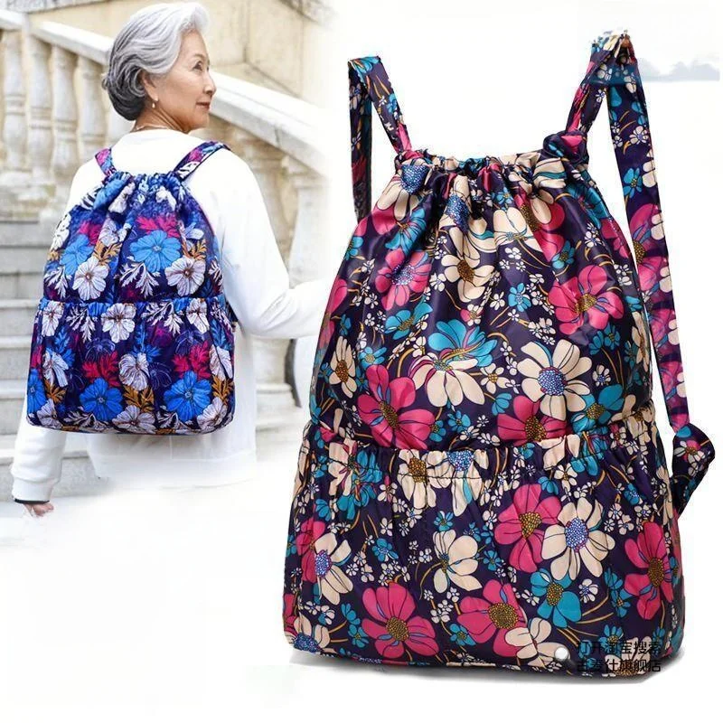 Large Capacity Canvas Backpack Lightweight Travel Bag with Drawstring Vegetable Buying Foldable Double Shoulder Bag for Women
Large Capacity Canvas Backpack Lightweight Travel Bag with Drawstring Vegetable Buying Foldable Double Shoulder Bag for Women