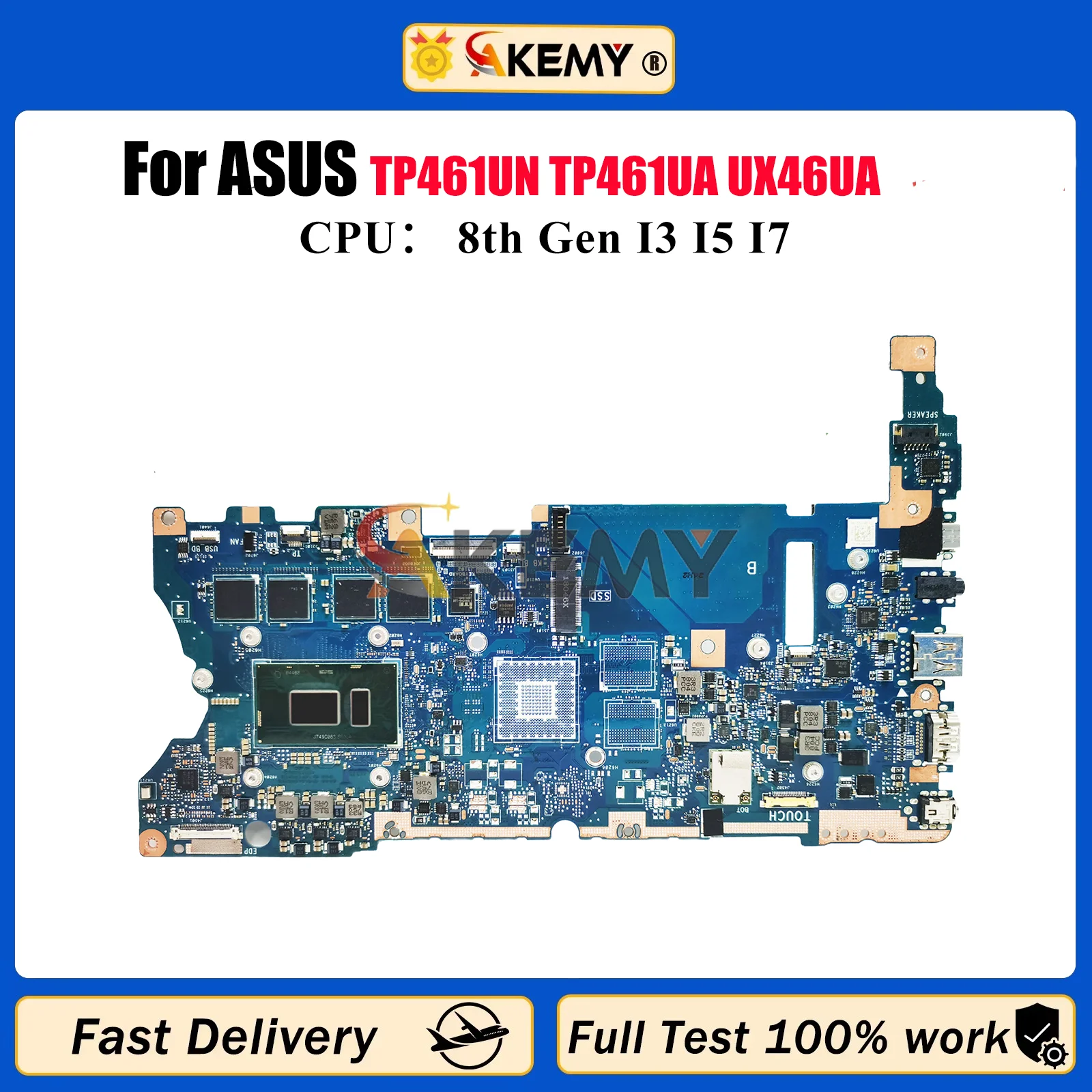 UX461UA Laptop Motherboard For ASUS ZenBook UX461 TP461UN TP461UA UX46UA UX46UN Mainboard With I3 I5 I7 CPU 100% tests OK stk
UX461UA Laptop Motherboard For ASUS ZenBook UX461 TP461UN TP461UA UX46UA UX46UN Mainboard With I3 I5 I7 CPU 100% tests OK stk