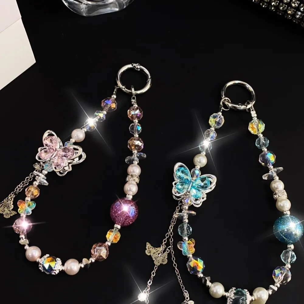 Butterfly Crystal Bead Phone Strap Wrist Chain Anti Loss Cell Phone Chain Sparkling Luxury Mobile Phone Lanyard
Butterfly Crystal Bead Phone Strap Wrist Chain Anti Loss Cell Phone Chain Sparkling Luxury Mobile Phone Lanyard