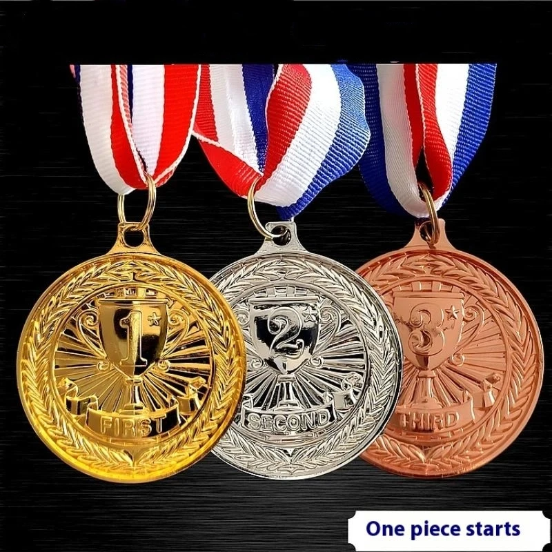 1Pc 5cm Competition Prize Medals With Neck Ribbon Gold/Silver/Bronze Medal Metal Winner Medals For Talent Show Party Race
1Pc 5cm Competition Prize Medals With Neck Ribbon Gold/Silver/Bronze Medal Metal Winner Medals For Talent Show Party Race