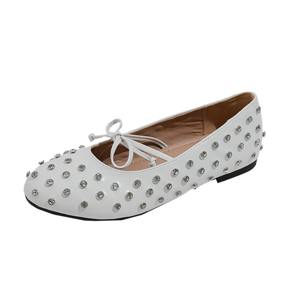 Женская обувь, лоферы с круглым носком и бантом в стиле ретро, туфли Мэри Джейн на плоской подошве со стразами, женские туфли Мэри Джейн на плоской подошве с заклепками
Женская обувь, лоферы с круглым носком и бантом в стиле ретро, туфли Мэри Джейн на плоской подошве со стразами, женские туфли Мэри Джейн на плоской подошве с заклепками