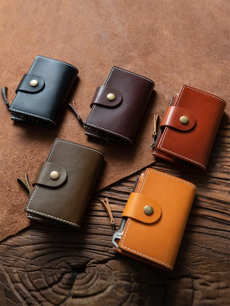 Men's Vegetable Tanned Full-Grain Leather Cowhide Large Capacity Retro Bag Leather Mini Multi-Function Wallet Card Holder
Men's Vegetable Tanned Full-Grain Leather Cowhide Large Capacity Retro Bag Leather Mini Multi-Function Wallet Card Holder