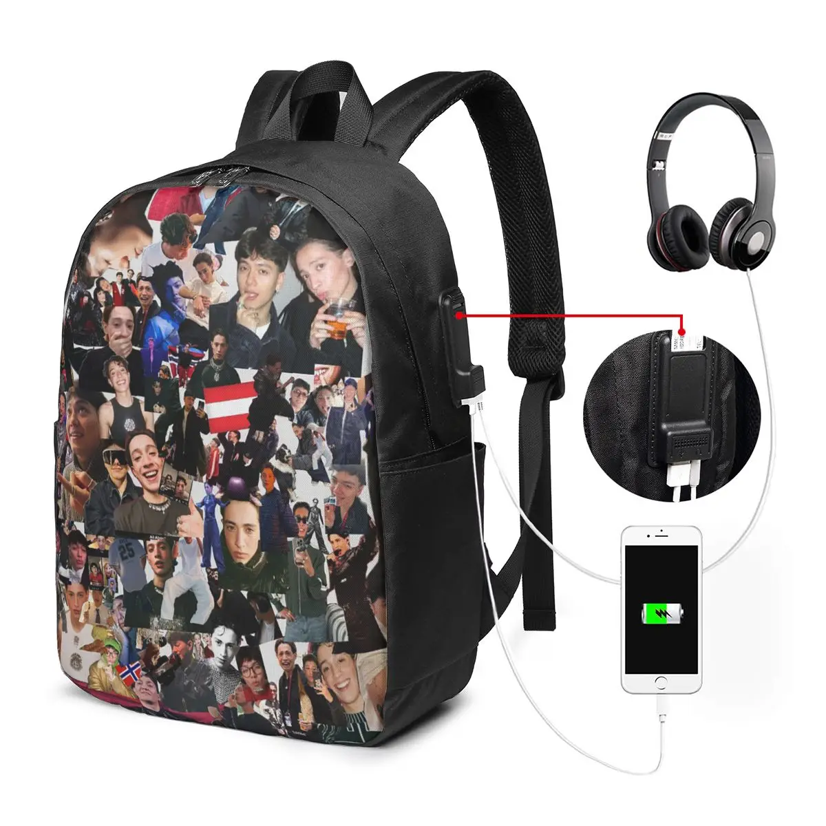 Kyle Alessandro Backpack Travel Notebook Bag Computer College Student School Bag Laptop Shoulder Bags for Men Women
Kyle Alessandro Backpack Travel Notebook Bag Computer College Student School Bag Laptop Shoulder Bags for Men Women