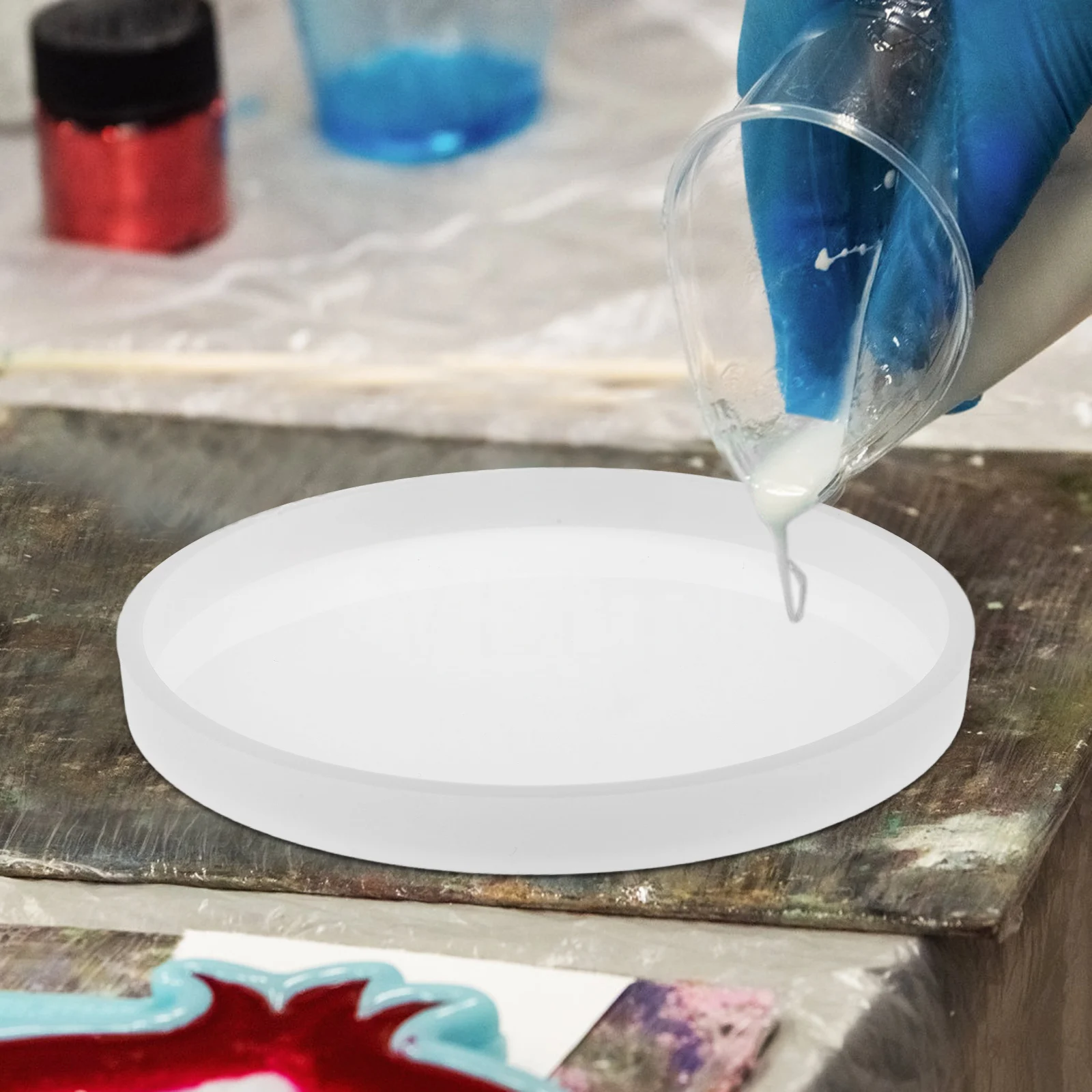 4pcs Round Silicone Mold For Diy Coaster Resin Craft Durable Cup Mat Making Tool Epoxy Casting Mould Home Decor Accessory Tray
4pcs Round Silicone Mold For Diy Coaster Resin Craft Durable Cup Mat Making Tool Epoxy Casting Mould Home Decor Accessory Tray