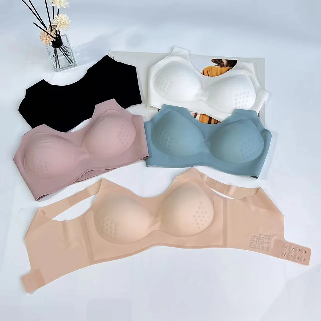 Ultra-Thin Summer Backless Comfortable Women's Bra Ice Silk Trace Steel Ring Underwear Big Chest Looks Small Anti-Sagging
Ultra-Thin Summer Backless Comfortable Women's Bra Ice Silk Trace Steel Ring Underwear Big Chest Looks Small Anti-Sagging
