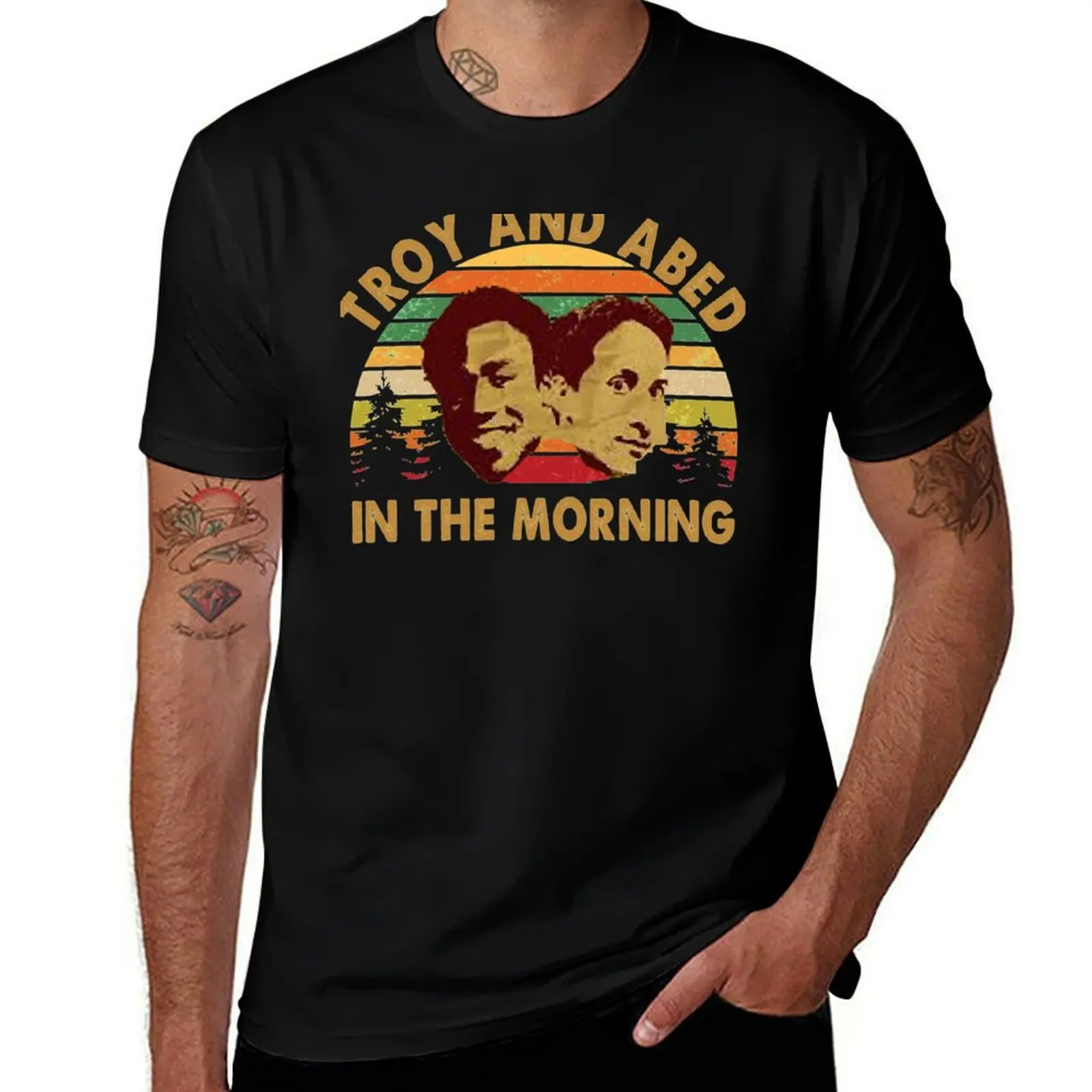 Troy And Abed In The Morning T-Shirt man t shirt summer black cotton t-shirt plain for man package T-Shirt
Troy And Abed In The Morning T-Shirt man t shirt summer black cotton t-shirt plain for man package T-Shirt